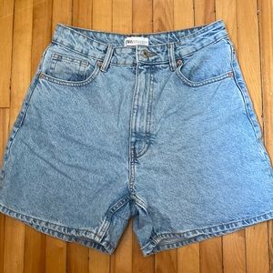 Zara high-rise shorts